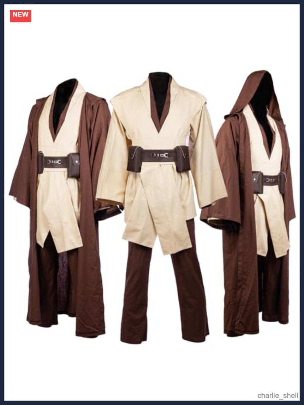 Men's Cosplay Robe with Hood, Full Set Costume